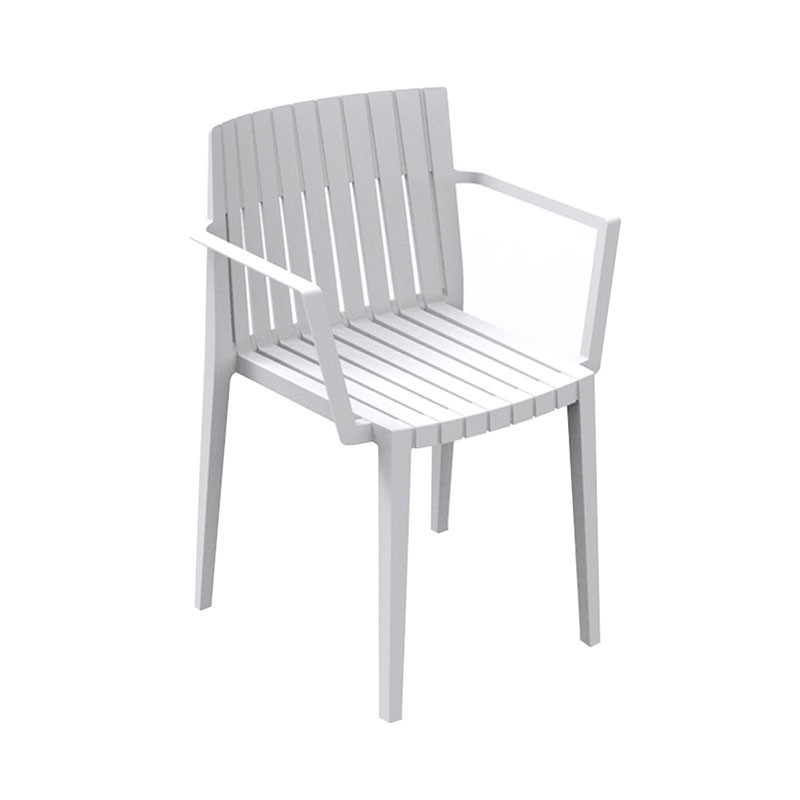 Stackable Chair with Armrests - Spritz | Vondom