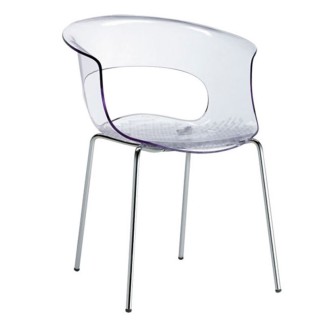 Transparent Plastic Chair - Miss B | Scab