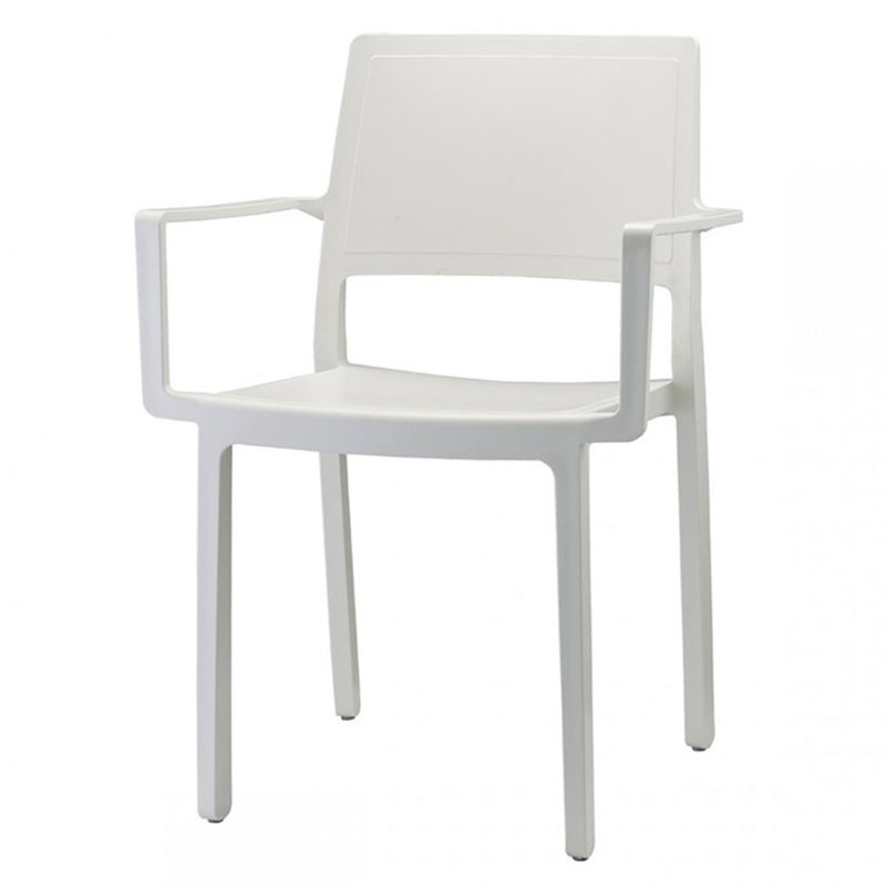 Polycarbonate Chair with Armrests - Kate | Scab