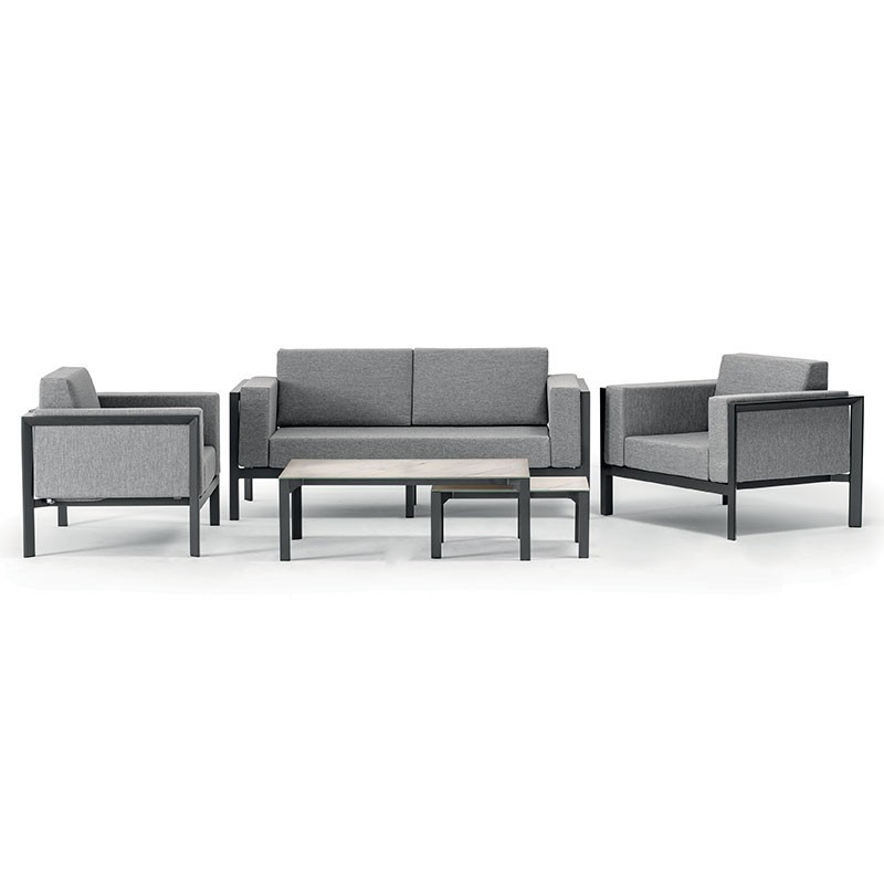 Outdoor Lounge Set in Aluminium - Creta | Grattoni