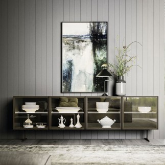 Light modular sideboard with glass doors - Sideboards and Cupboards - ISA Project