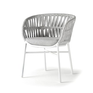 Stackable Outdoor Armchair in Rope - Tahiti