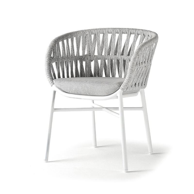 Stackable Outdoor Armchair in Rope - Tahiti | Grattoni