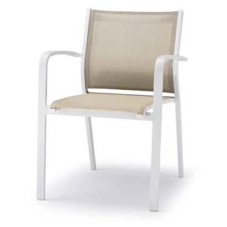 Stackable chair with arms - Silvia | Grattoni