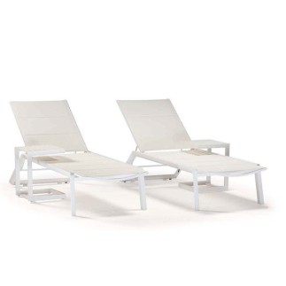 Outdoor Sunbed in Aluminium - Giglio