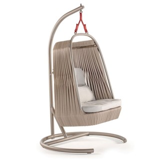 Outdoor Swing in Wicker Rope - Wind