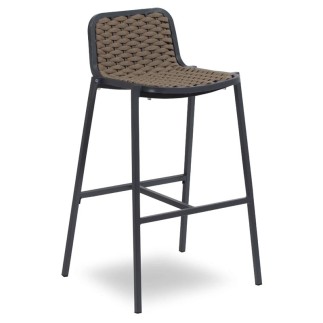 Outdoor Stool with Fabric Seat - Alex