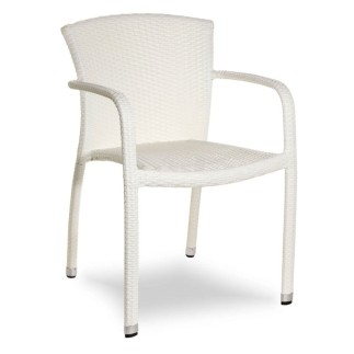 Outdoor Stackable Armchair in Rattan - Monaco | Contral