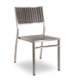 Outdoor Stackable Chair in Aluminium - Bavaria | Contral