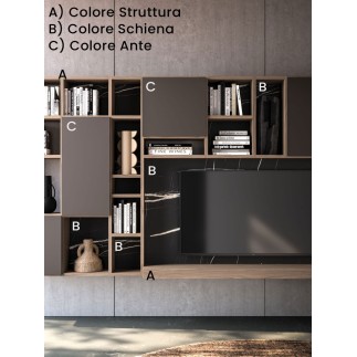 Composizione Libreria con Vano TV - Day 33 | Orme Design