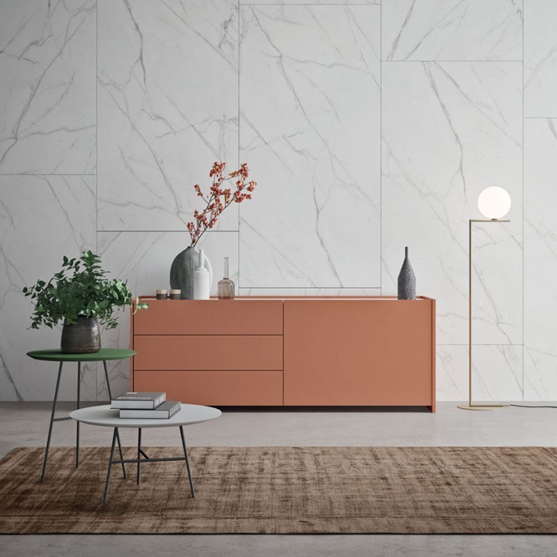 Sideboard with Coplanar Door and Drawers - Clio | Orme Design