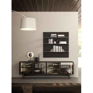 Boiserie con Mensole di Design - Composizione 11