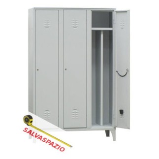 Space-Saving Locker Room with 1/2/3 Dirty-Clean Spots | Tecnomove