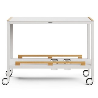 Outdoor Food Trolley in Aluminium - Flair