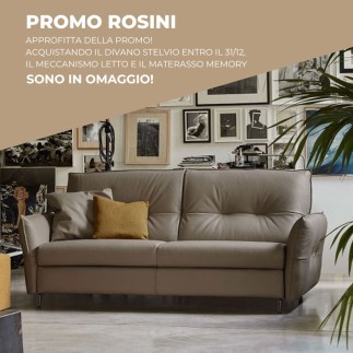 Rosini sofa with or without Bed Mechanism - Stelvio Smart