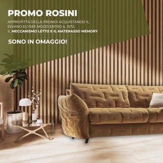 Rosini Sofa With or Without Bed Mechanism - Elysee Mood