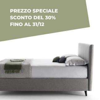 Letto Matrimoniale con Rivestimento in Tessuto - Arata | Rosini