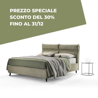 Double bed with Adjustable Headboard - Linus | Rosini