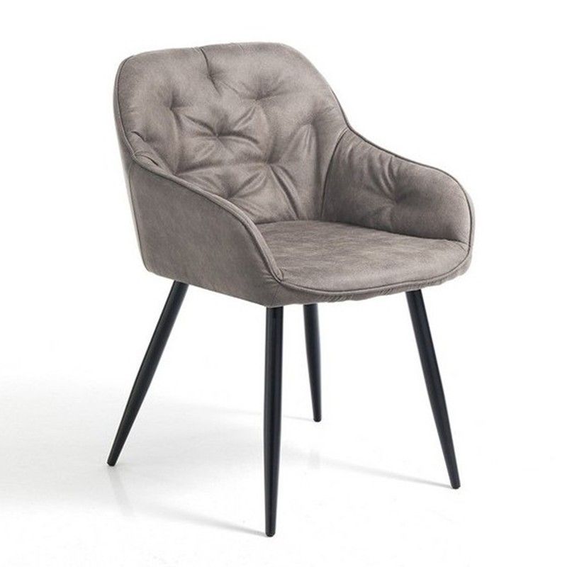 Upholstered Armchair in Eco-leather - Lovely | Tomasucci