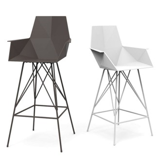 High Stool with Armrest - Faz | Vondom