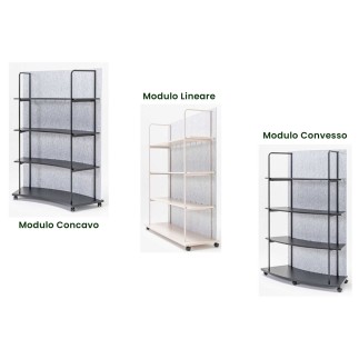 Modular Bookcase on Wheels - Tanca | MDD