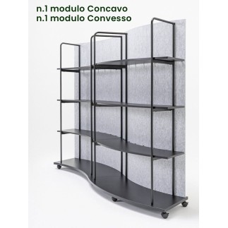 Modular Bookcase on Wheels - Tanca | MDD