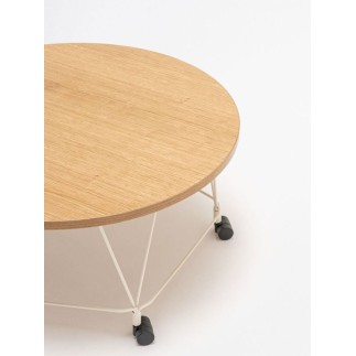 Round Coffee Table with Wheels - Pental | MDD