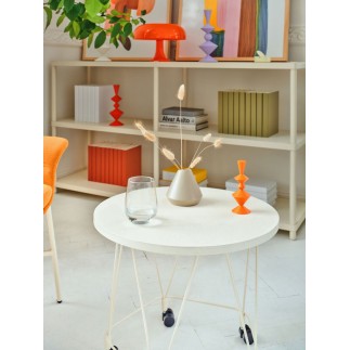 Round Coffee Table with Wheels - Pental | MDD