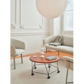 Round Coffee Table with Wheels - Pental | MDD