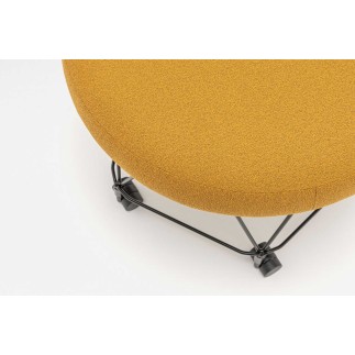 Upholstered Pouf with Wheels - Pental | MDD