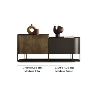 Modular Metal Sideboard for Living Room - Bikram | Ronda Design