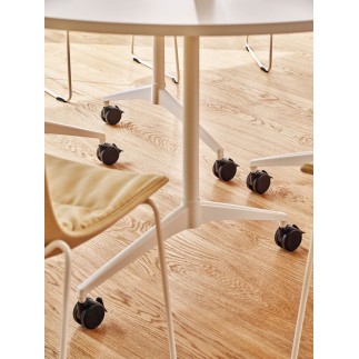 Round Modular Table on Wheels - Revi | MDD