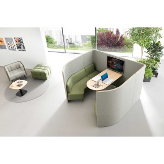 Meeting Acoustic Cubicle with Sofas - Nucleo