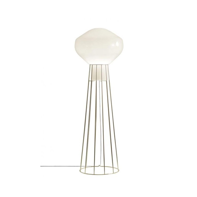 Floor Lamp in Glass and Metal - Aérostat | Fabbian