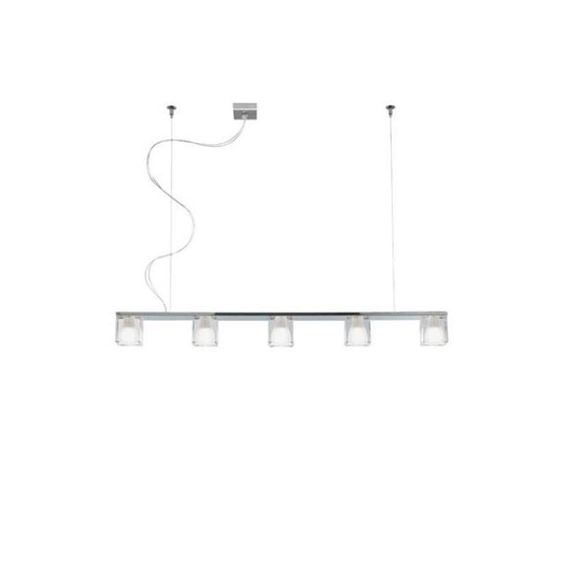 Suspension Lamp 5 lights - Cubetto | Fabbian