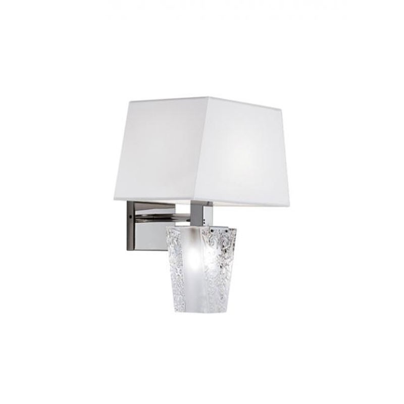 Wall Lamp in Crystal and Fabric - Vicky | Fabbian