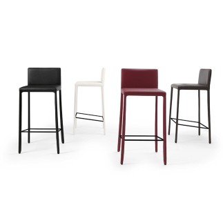 Design Leather Stool - Agata | Julia Italia