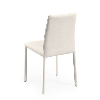 Leather chair with low backrest - Agata | Julia Italia