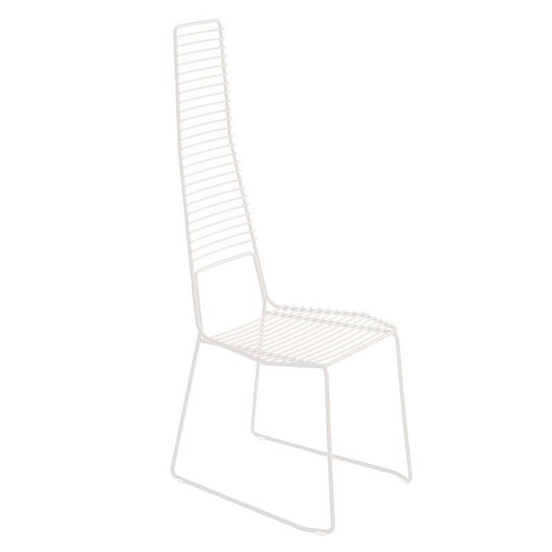 Metal Chair with High Backrest - Alieno High | Casamania