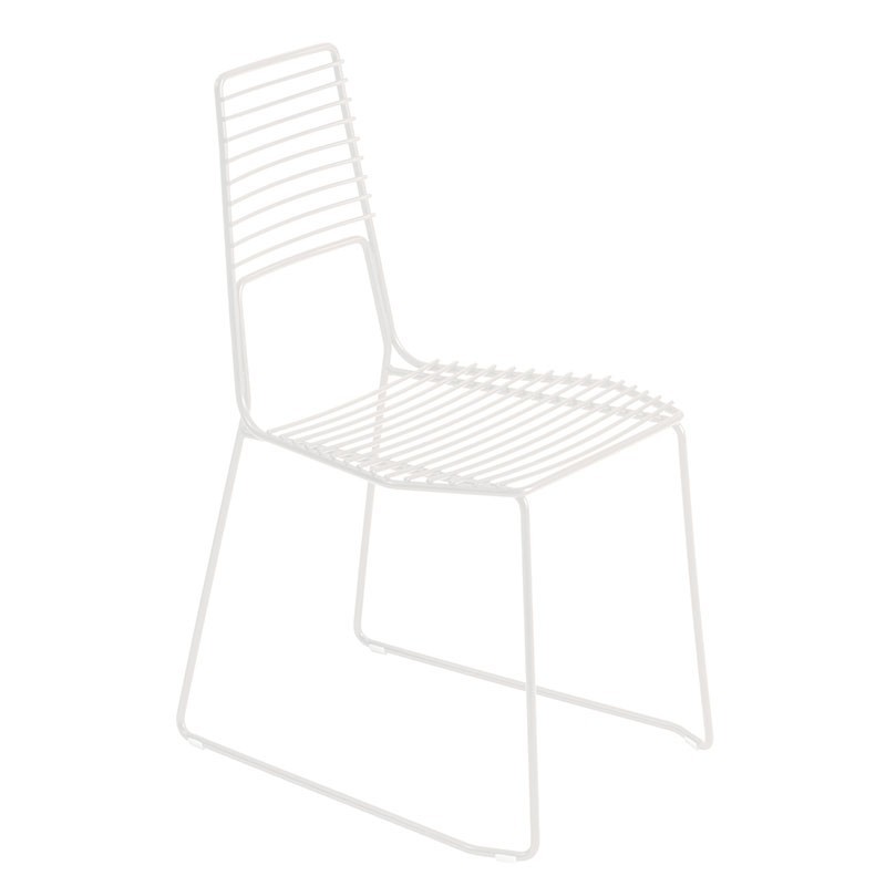 Metal Chair with Low Backrest - Alieno | Casamania