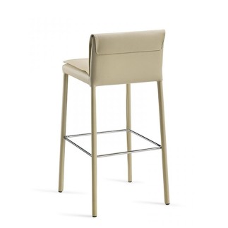 Covered Stool with Footrest - Agata Deluxe | Julia