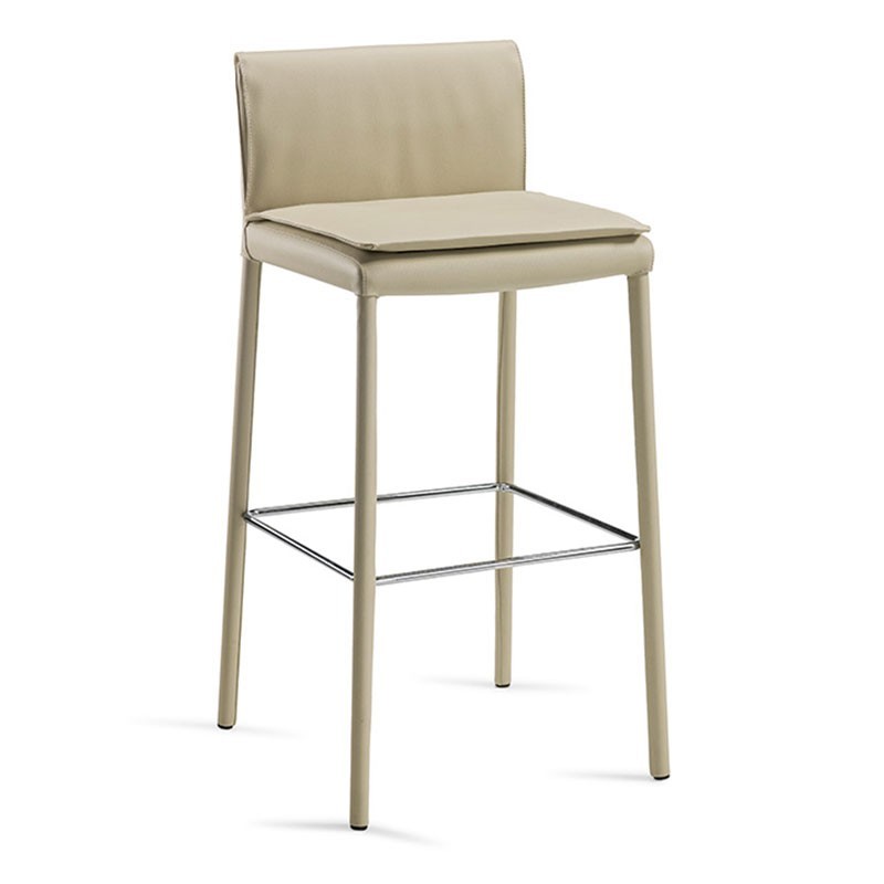 Covered Stool with Footrest - Agorà | Julia