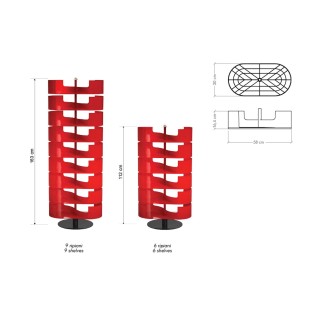 SoldiDesign Shoe Rack with 6 or 9 Shelves SoldiDesign - Infinity | SoldiDesign