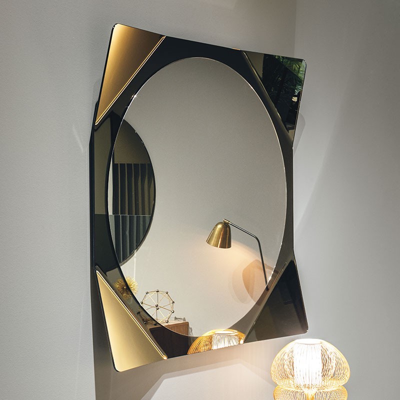 Mirror with Curved Glass Frame - Lynx | Target Point