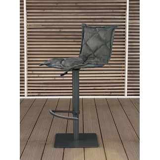 High Stool in eco-leather - Digione