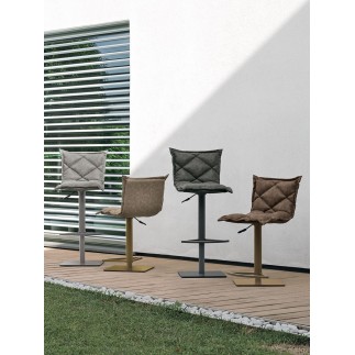 High Stool in eco-leather - Digione | IsaProject