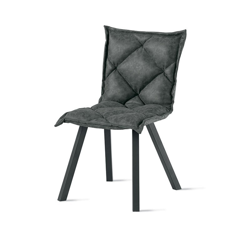 Design Padded chair in eco-leather - Digione | IsaProject