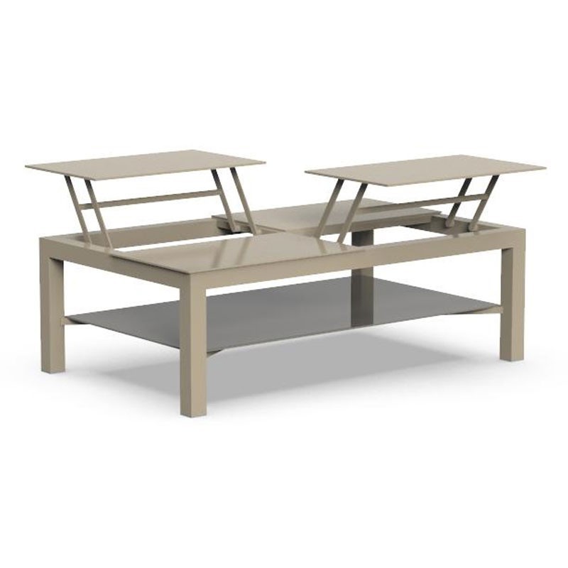 Opening coffee table for outdoor in glass | Talenti