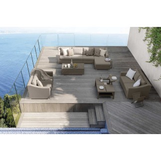 Opening coffee table for outdoor in glass | Talenti