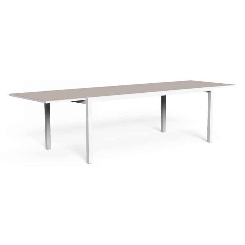 Outdoor extensible dining table with glass top - Maiorca | Talenti